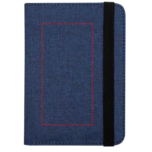 Porte-passeport RFID Ross en rPET certifié GRS Bleu cobalt