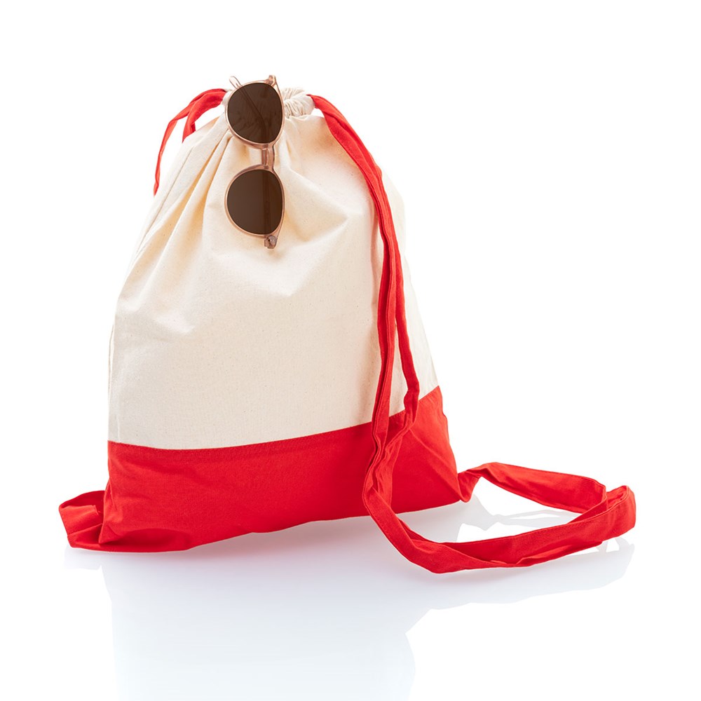 Sportbeutel Canvas rot