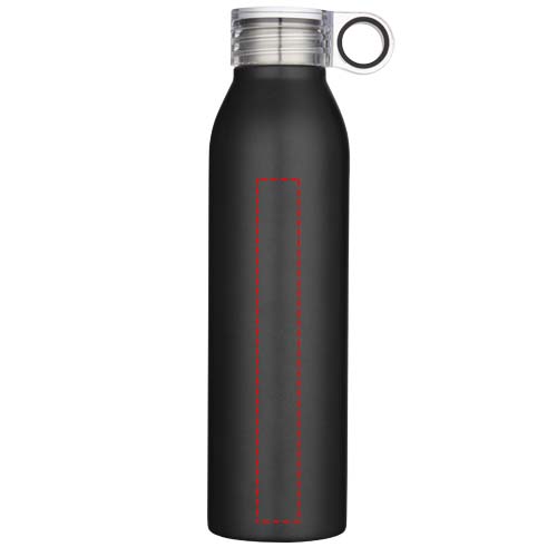 Grom 650 ml RCS-zertifizierte Trinkflasche aus recyceltem Edelstahl schwarz