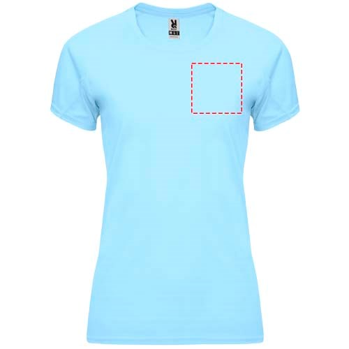 T-shirt de sport Bahrain à manches courtes pour femme Bleu ciel