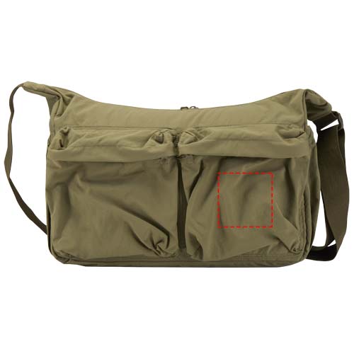 Sacoche pour ordinateur portable Calli 13 pouces en nylon recyclé GRS Vert forêt