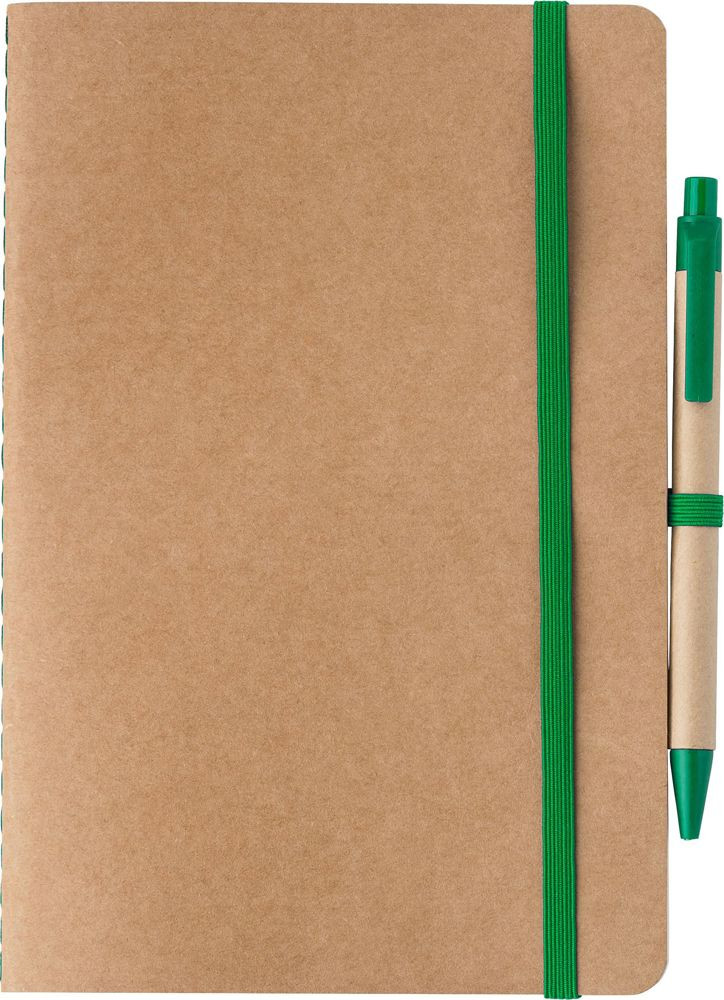 Notizbuch Theodore | Karton | A5 | Blanko | Mit Stift