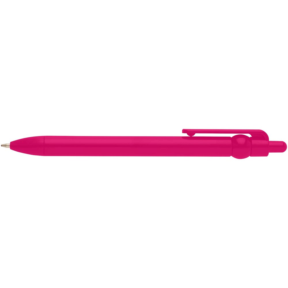 Fidget Kugelschreiber aus recyceltem Kunststoff (schwarze Mine) magenta