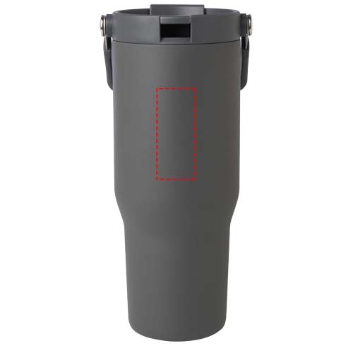 Bronx 900 ml RCS-zertifizierter Kupfer-Vakuum Isolierbecher aus Edelstahl mit Doppelfunktionsdeckel grau