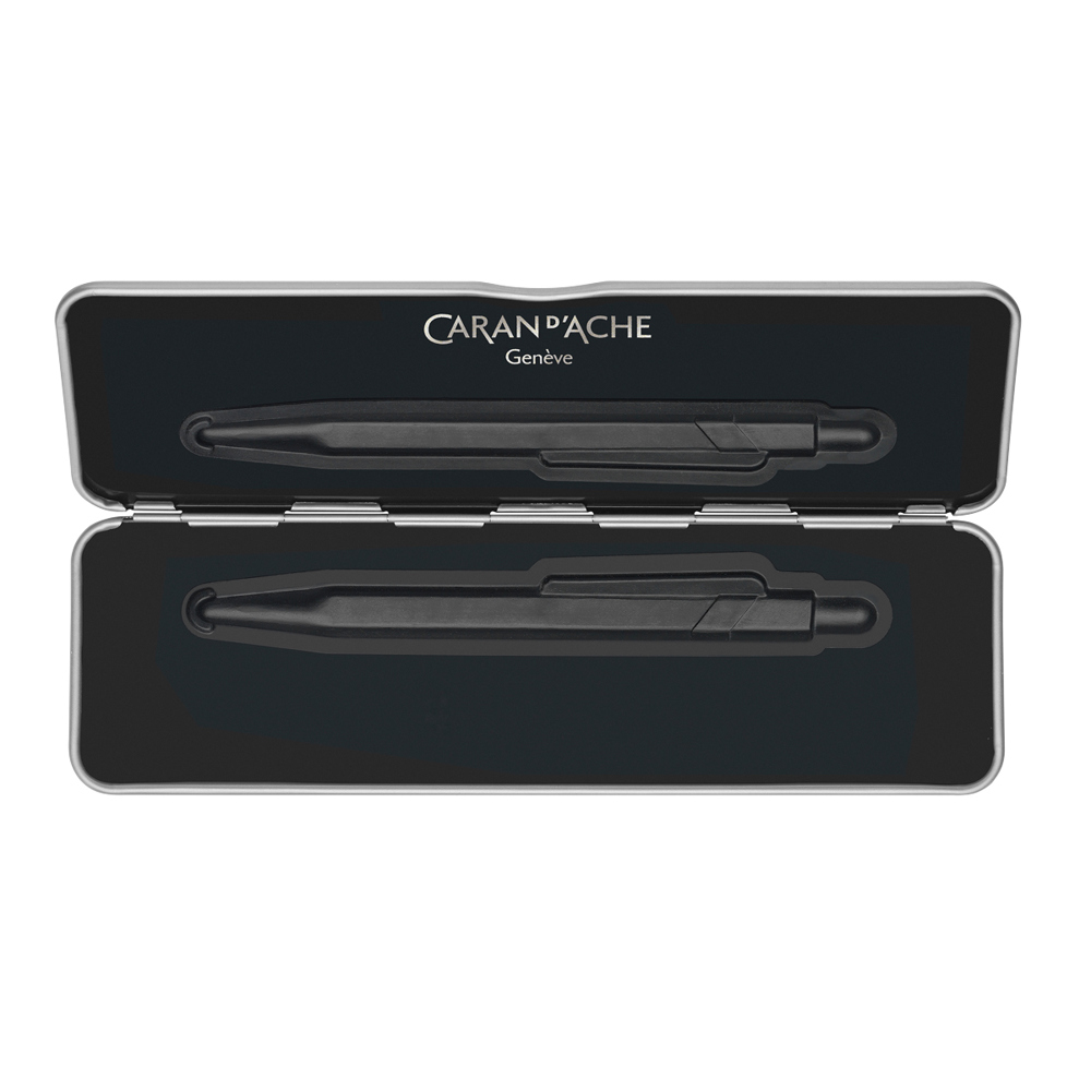 Geschenketui für Kugelschreiber Caran d'Ache grau