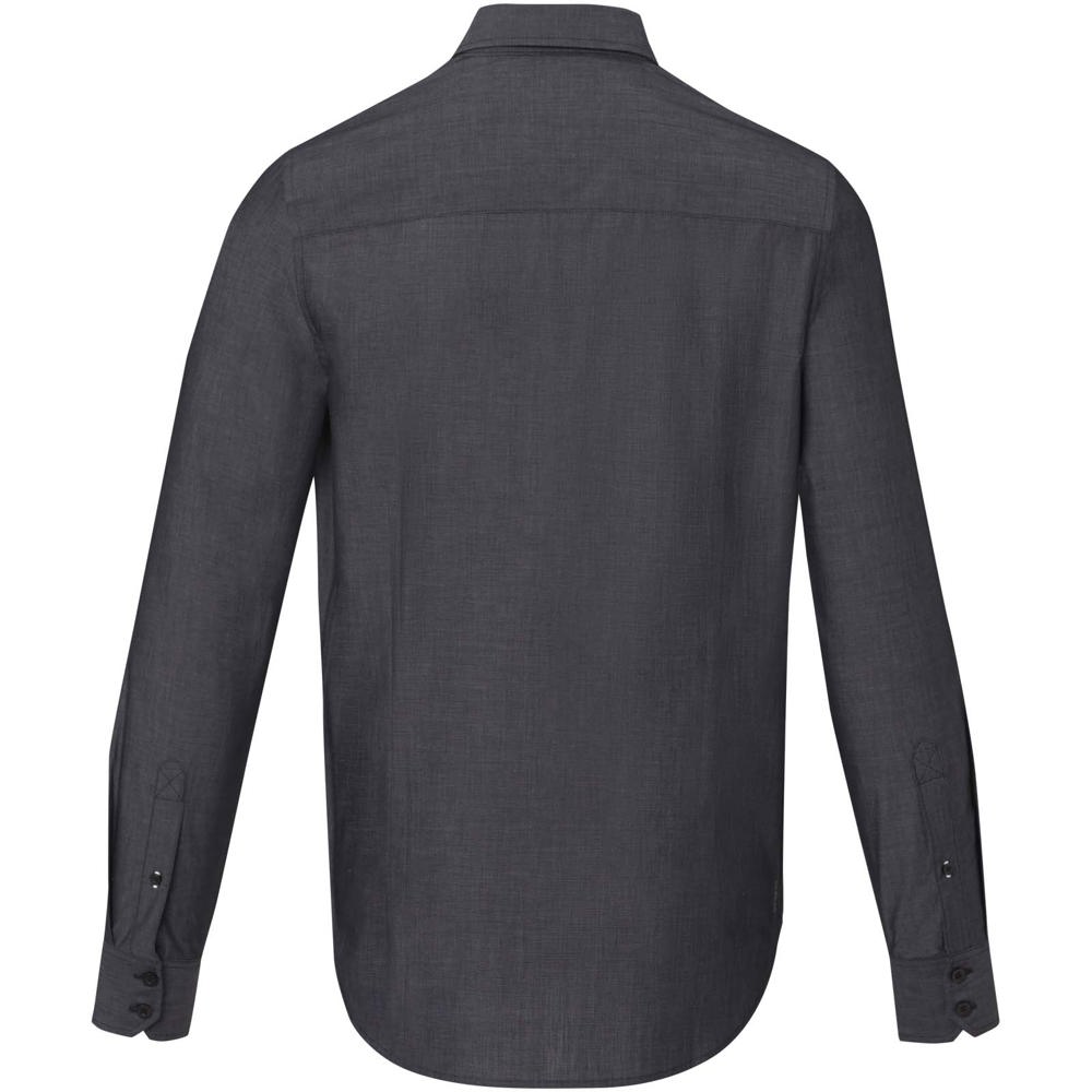 Cuprite Langarm Shirt aus Bio-Baumwolle für Herren schwarz