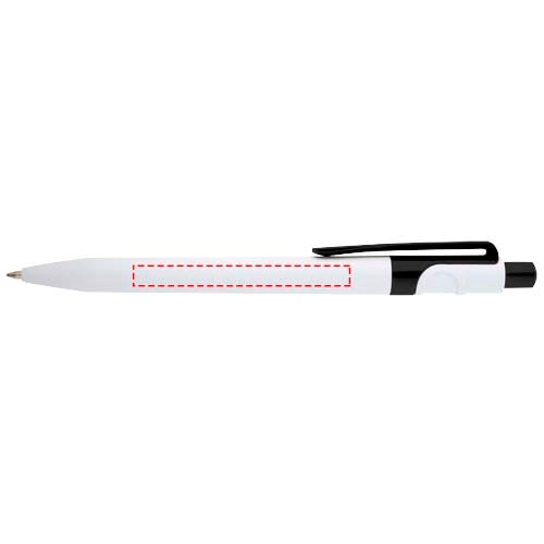 Stylo bille Unica en plastique recyclé (encre bleue) noir