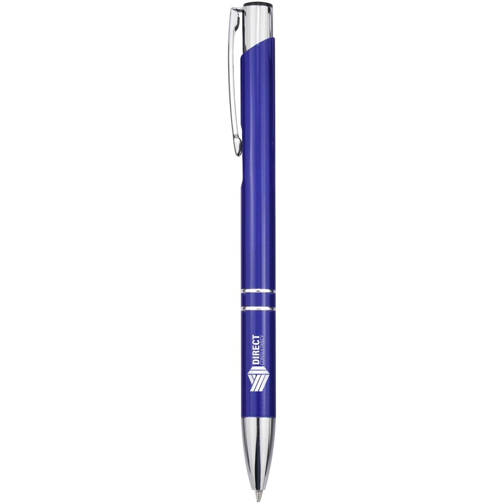 Moneta Kugelschreiber aus recyceltem Aluminium (blaue Mine) royalblau