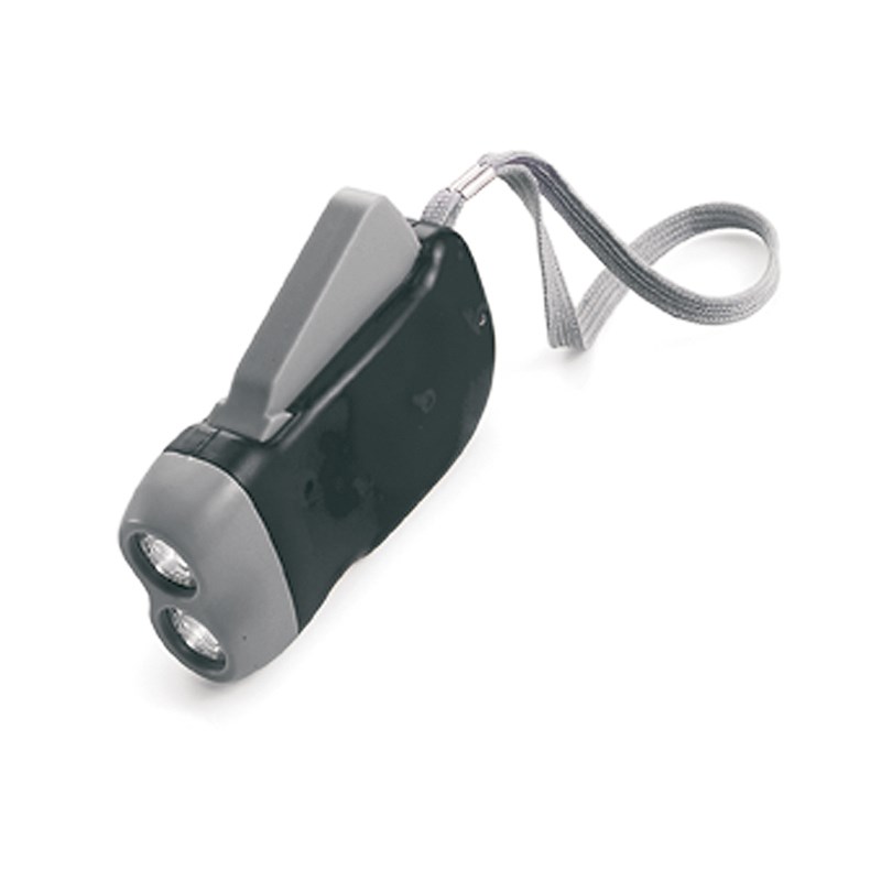 Taschenlampe Dualpower. Ideal für Werbung & Geschenke. schwarz