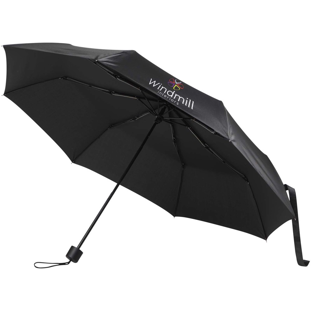 Parapluie manuel pliable Aaron 23 pouces noir