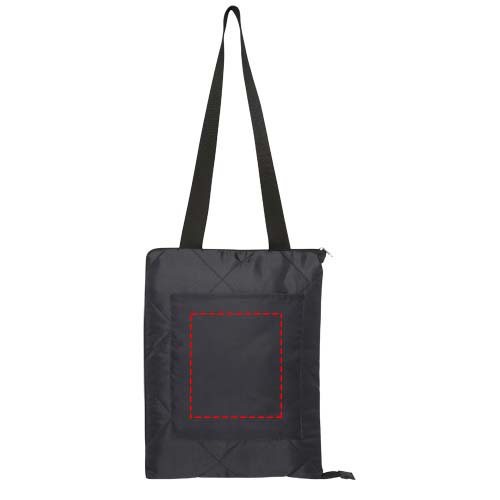Clary Picknickdecke aus Recyceltem GRS-Polyester Schwarz