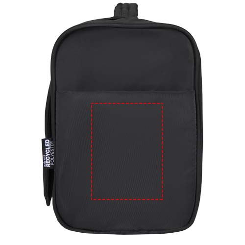 Trousse de toilette à suspendre Puffer recyclée et certifiée GRS de 8 L noir