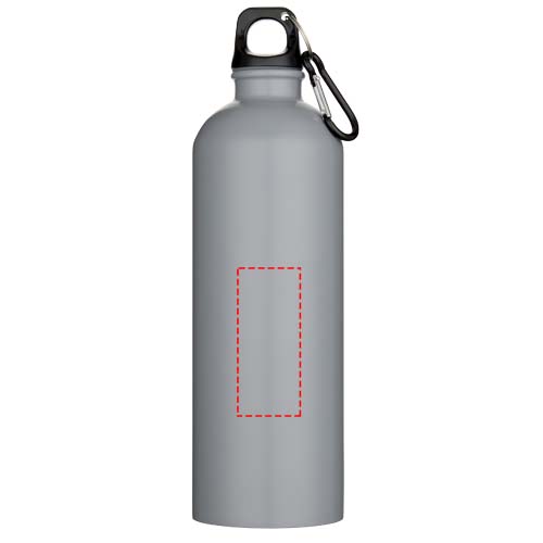 Oregon 750 ml matte RCS-zertifizierte, einwandige Trinkflasche aus recyceltem Edelstahl mit Karabinerhaken grau