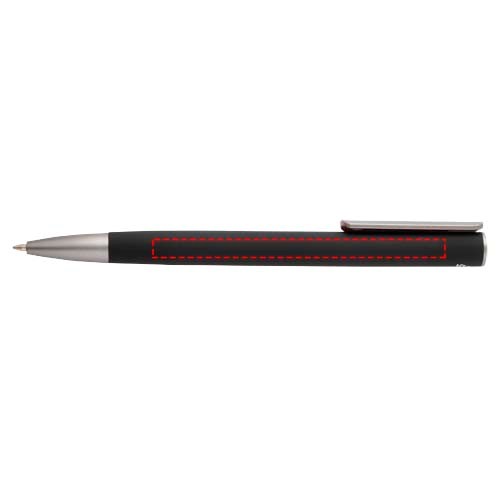 Stylo bille Ziguur en aluminium recyclé (encre bleue) noir