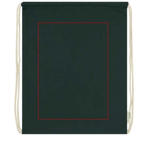 Orissa 140 g/m² Turnbeutel aus Bio-Baumwolle 5L dunkelgrün
