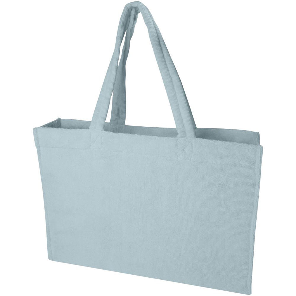 Siam GRS-recycelte Strandtragetasche aus Frottee 13 L Cloud Blue