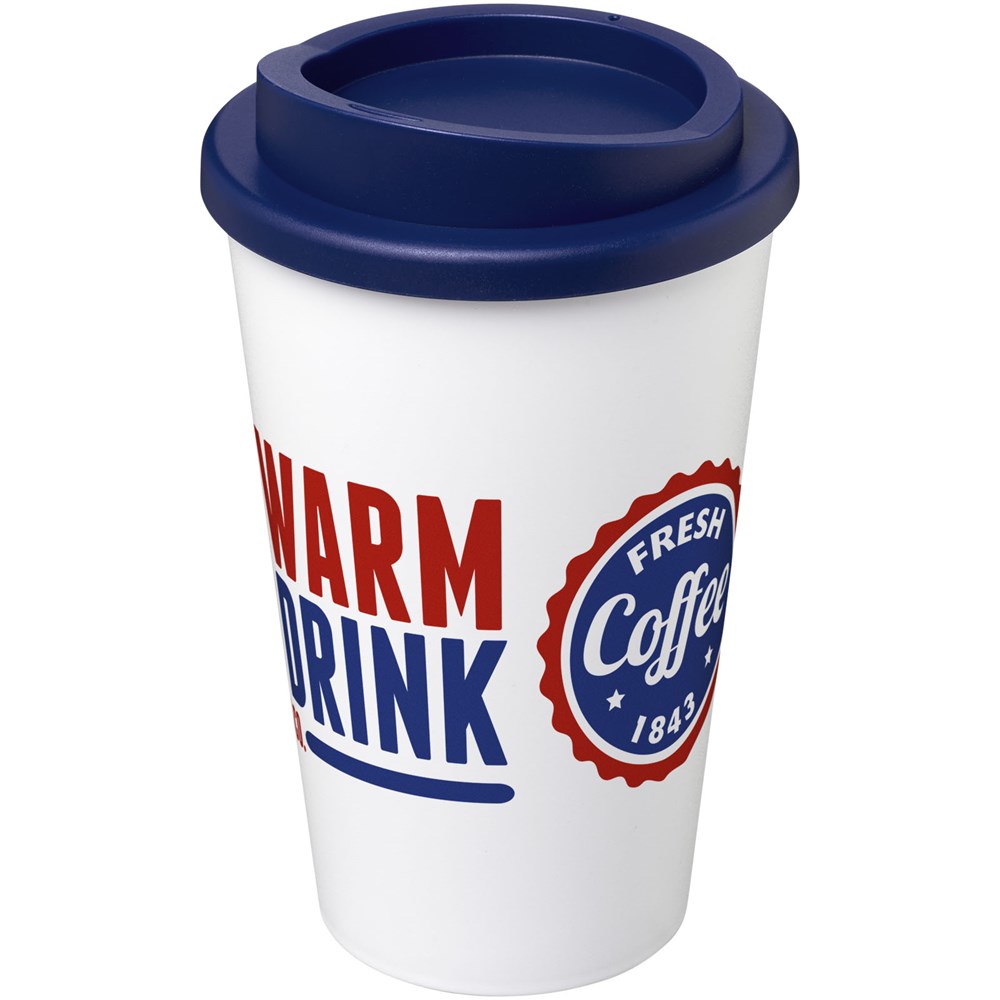 Americano® 350 ml Isolierbecher blau, weiss
