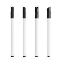 Weiss / Schwarz / Schwarze Tinte