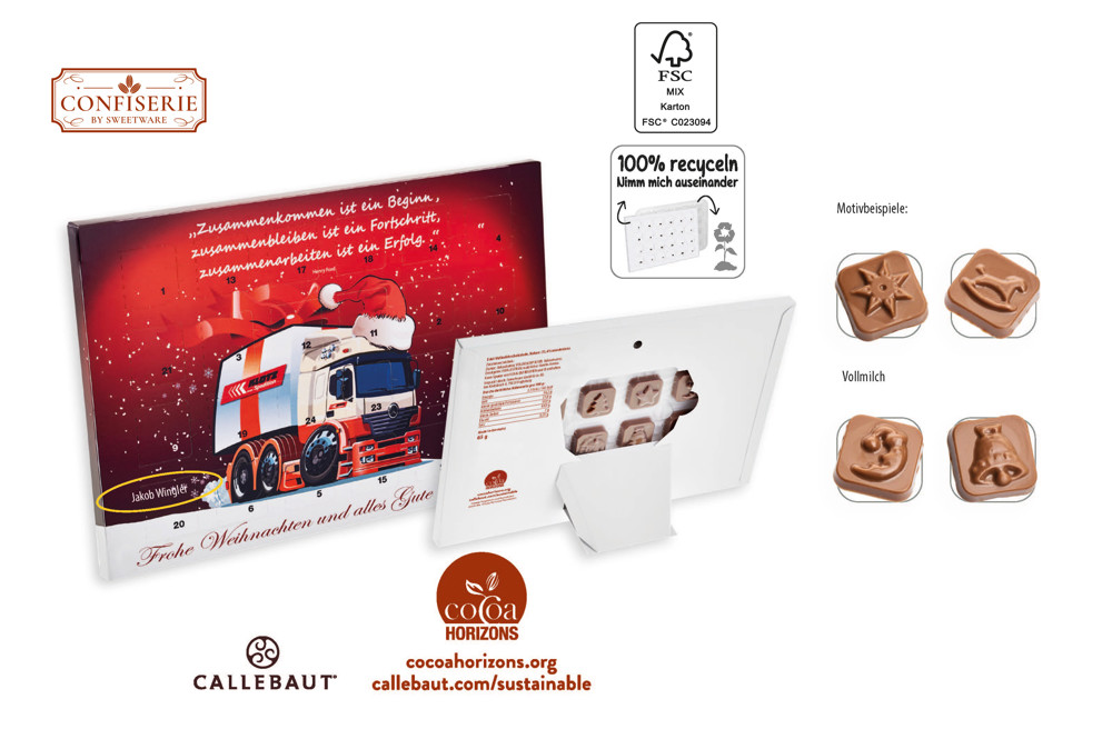 Tisch Adventskalender personalisiert