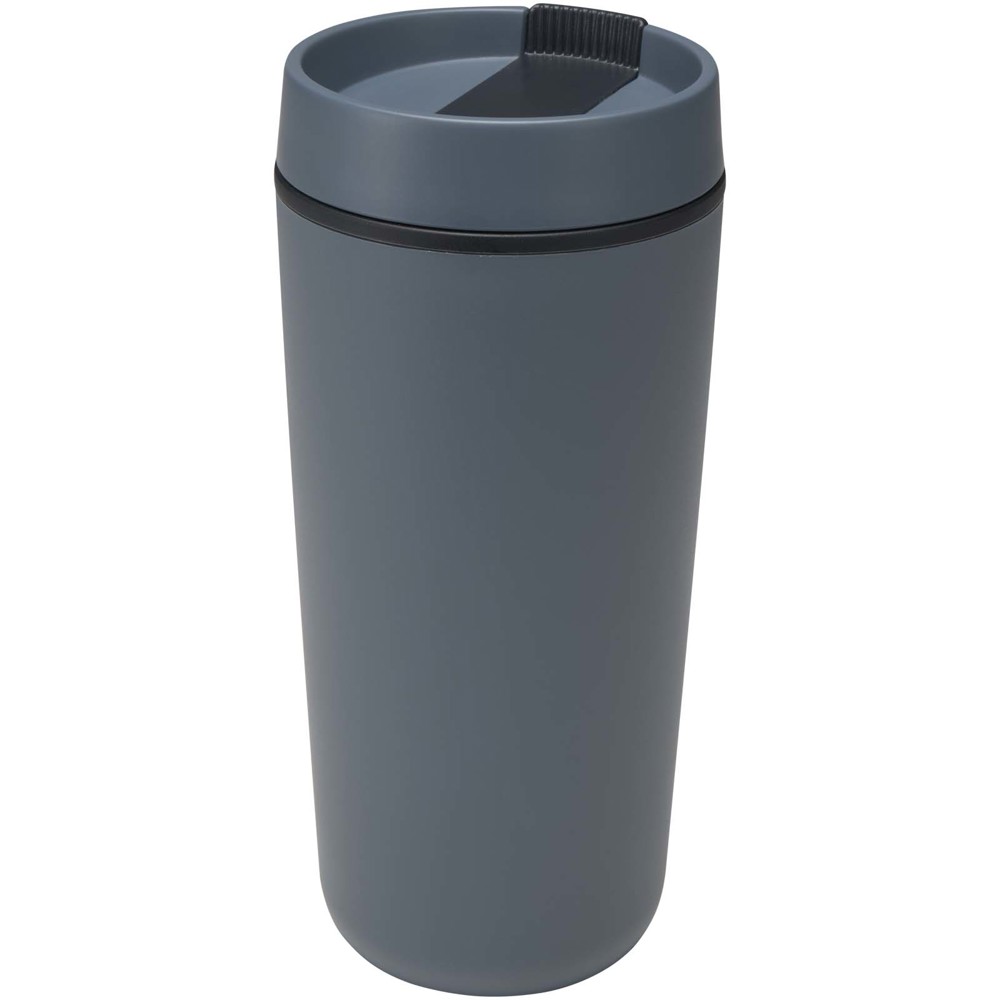 Gobelet en plastique à double paroi Sedona, 480 ml Bleu hale