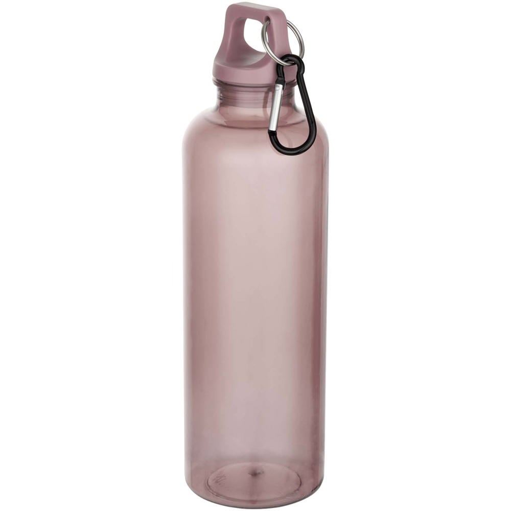 Bouteille d’eau Oregon de 750 ml en plastique recyclé certifié RCS avec mousqueton Rose poudré
