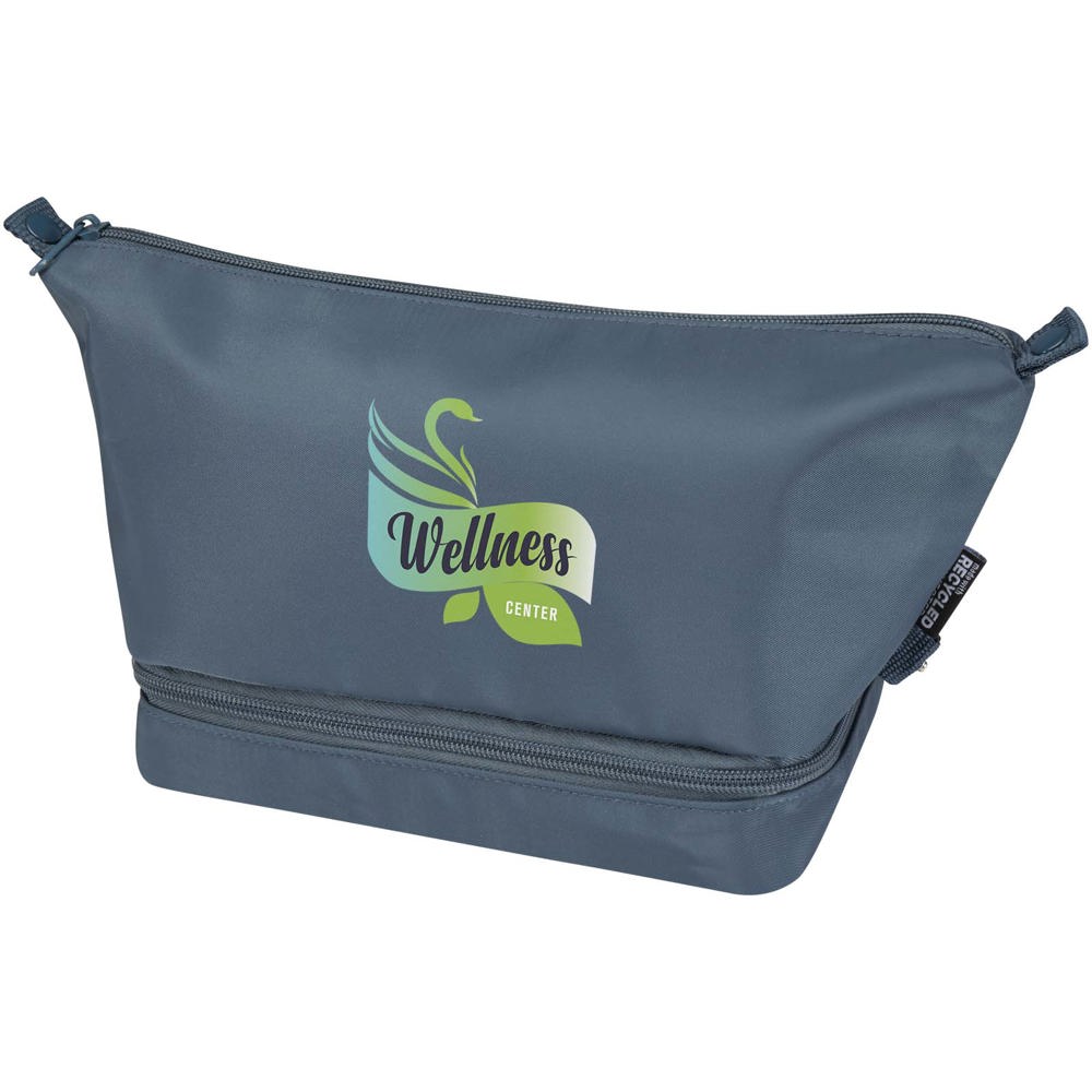 Sac de toilette de voyage Trip Aware™ de 6 L en matériaux recyclés Hale Blue