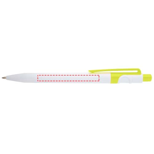 Stylo bille Unica en plastique recyclé (encre bleue) Citron vert
