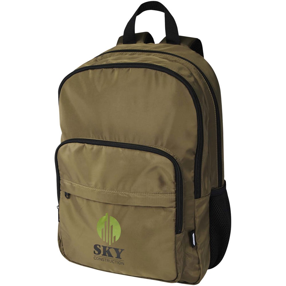Sac à dos pour ordinateur portable 15'' Trend Plus recyclé certifié GRS de 20L Vert forêt