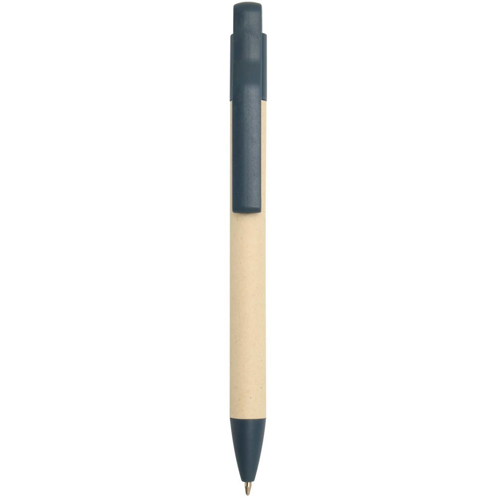 Stylo bille Liliana en papier de canne à sucre (encre bleue) Bleu océan