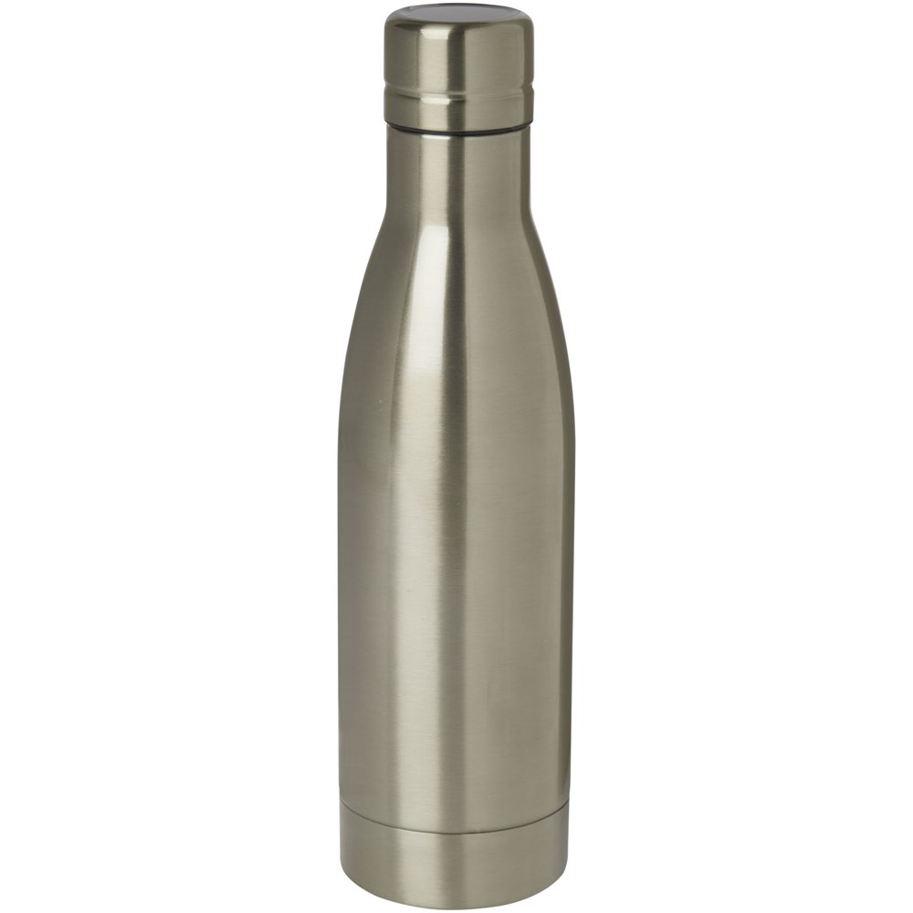 Bouteille isotherme Vasa en acier inoxydable recyclé certifié RCS de 500 ml avec isolation par le vide et couche de cuivre Titane