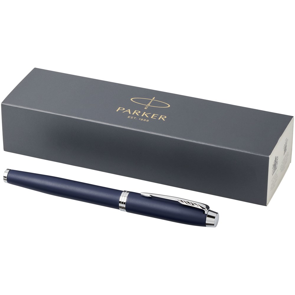 Parker IM Tintenroller (schwarze Mine) blau, silber