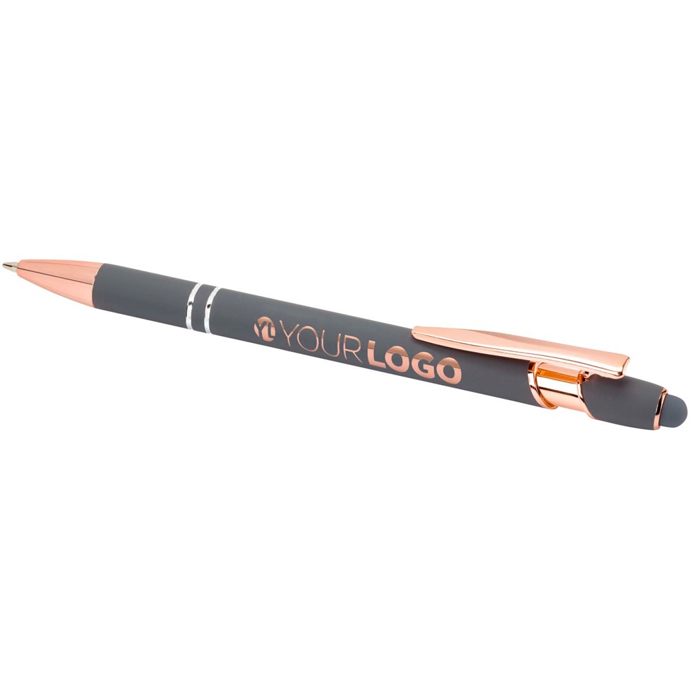 Nanna Kugelschreiber mit Roségold Finish (blaue Mine) Twilight Grey