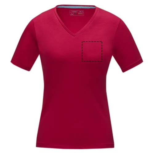 T-shirt bio manches courtes femme Kawartha rouge