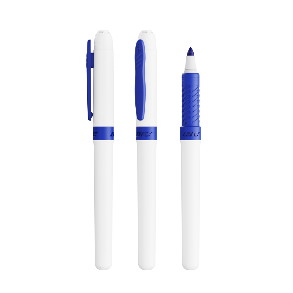 BIC® Mark-it Permanent Marker weiss/blau