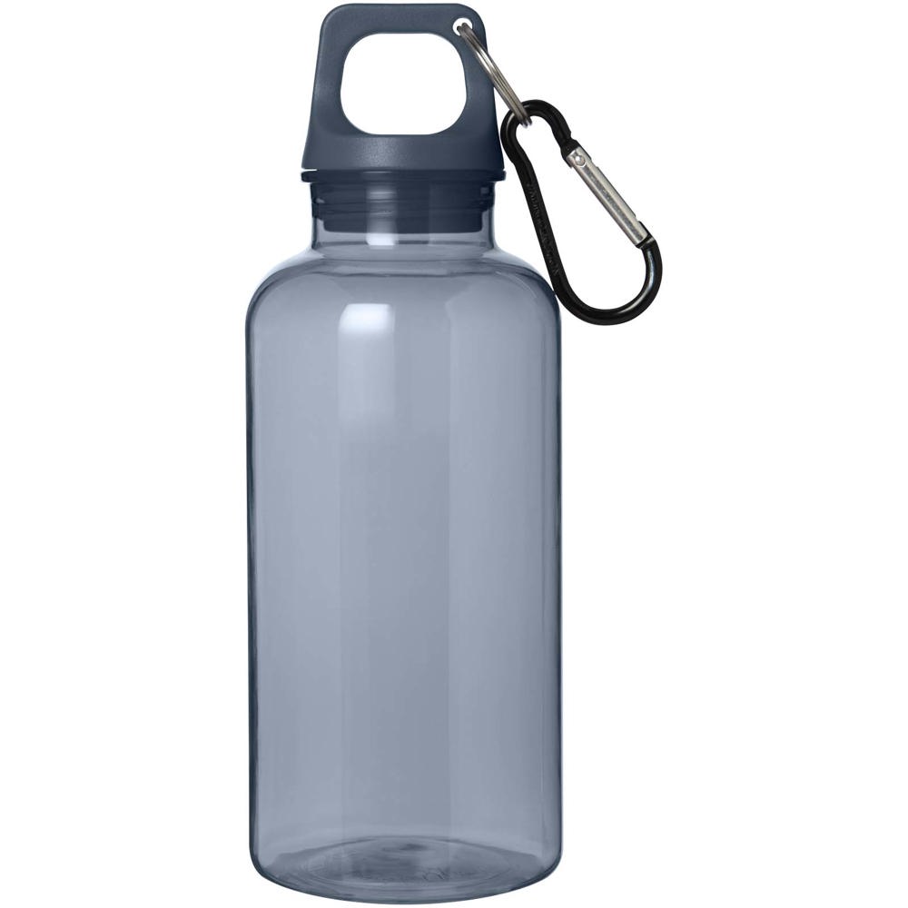 Bouteille d'eau Oregon de 400 ml en plastique recyclé avec mousqueton Bleu hale