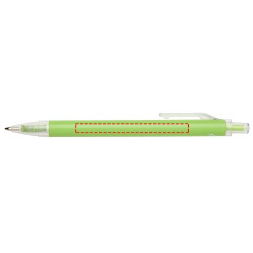 Stylo à bille Spectrum en aluminium recyclé (encre bleue) Citron vert