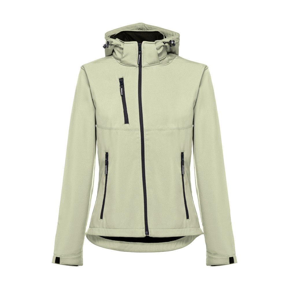 THC ZAGREB WOMEN Gürtel-Softshell-Jacke für Damen pastellgrün