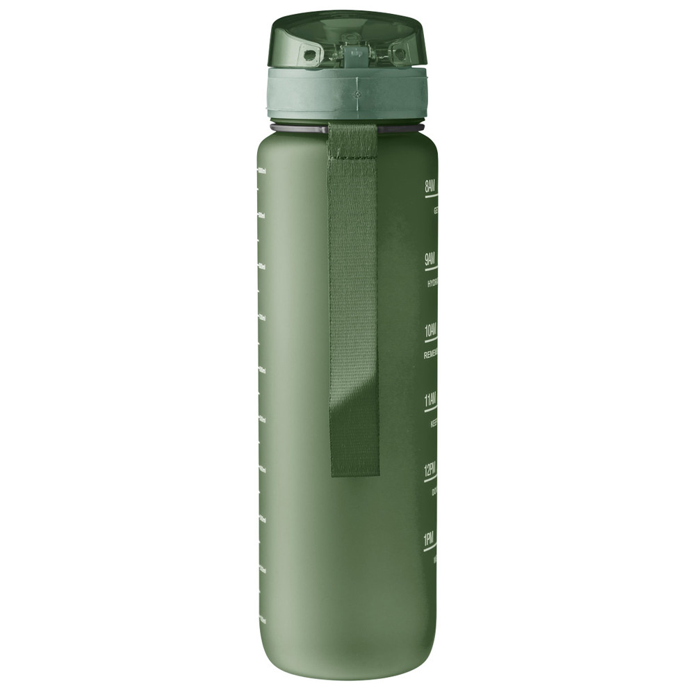Trinkflasche mit Handgelenkband 1000 ml grün