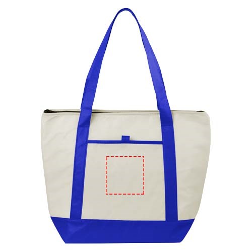 Lighthouse Non Woven Kühltasche 21L natural, royalblau
