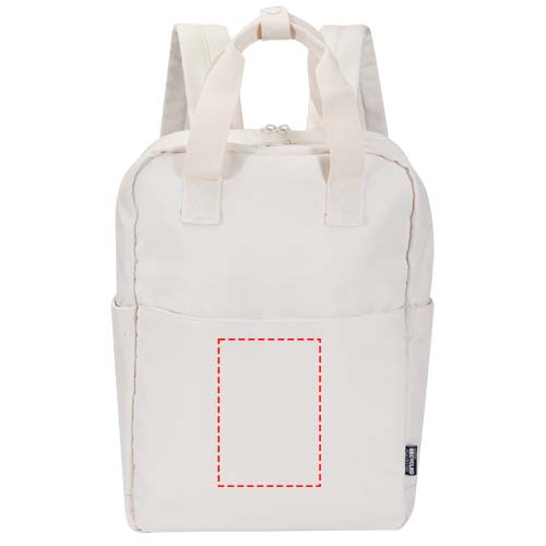 Sac à dos de voyage pour ordinateur portable Trip 14” Aware™ de 9 L en matériaux recyclés Blanc cassé