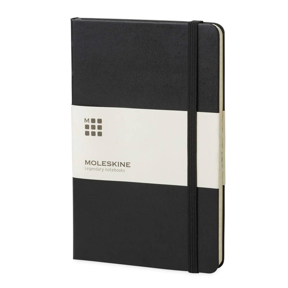 Calepin Moleskine Classic Hardcover ligné, format de poche noir