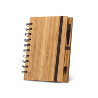 DICKENS A5 A5 Spiralnotizbuch aus Bambus mit 100% Recyclingpapier