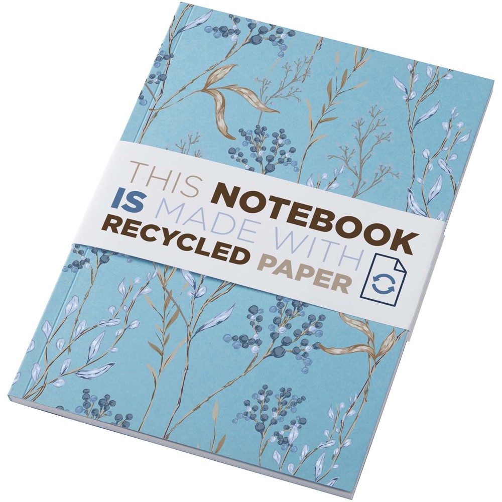 Novella Austen Colours A5 Softcover Notizbuch aus Recyclingmaterial – 50 Blatt blau