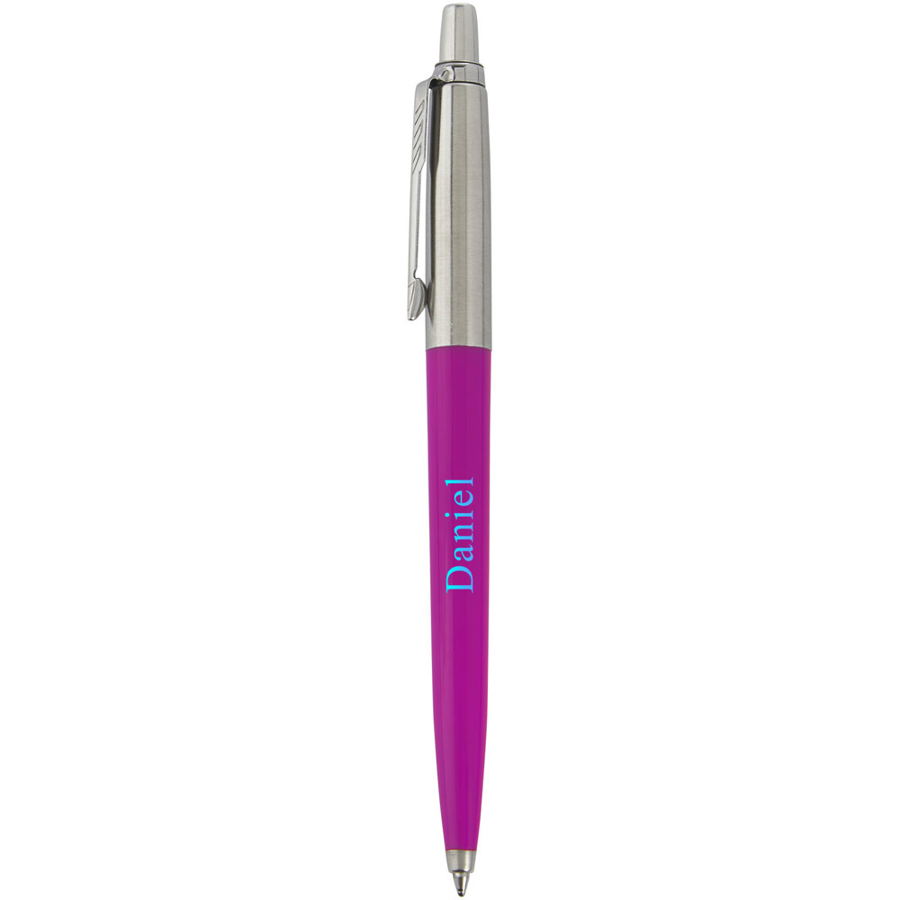 Stylo bille Parker Jotter recyclé (encre bleue) Magenta