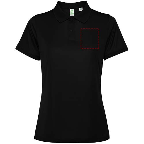 Polo Tormo à manches courtes pour femme Noir