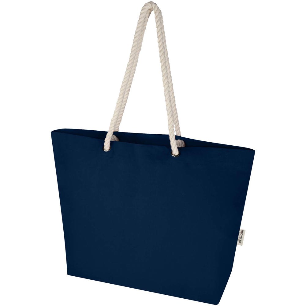 Florida 270 g/m² Strandtragetasche aus recyceltem GRS-Material navy