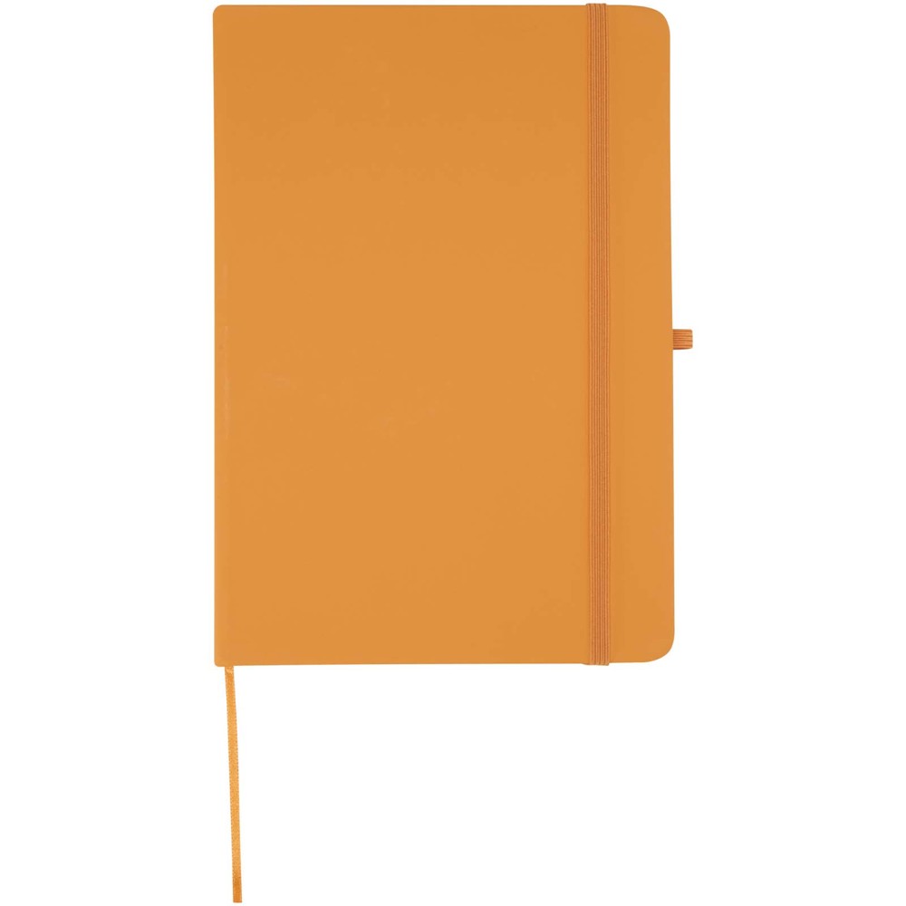 Ensemble comprenant un cahier en papier recyclé Spectrum A5 et un stylo à bille orange
