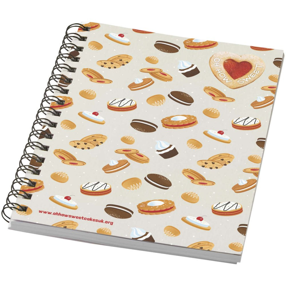 Desk-Mate® A6 farbiges Notizbuch mit Spiralbindung