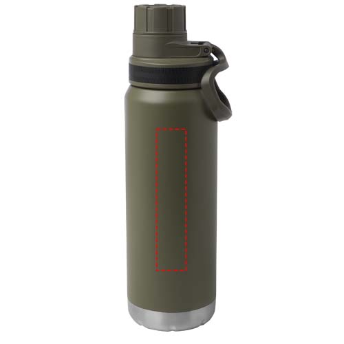 Bouteille avec isolation sous vide Fortis de 700 ml en cuivre et acier inoxydable recyclé certifié RCS (compatible avec les boissons gazeuses) Vert forêt