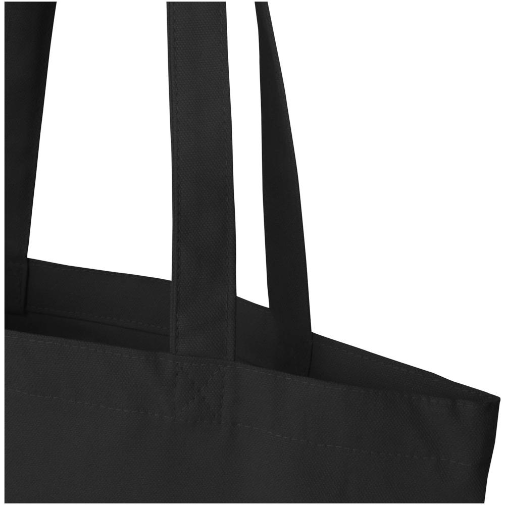 Sac shopping Odisha bio OCS à large fond 180 g/m2 de 11 L noir